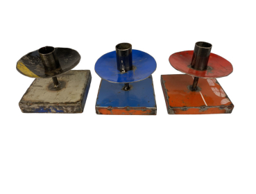 Upycling Kerzenständer Baril aus recycelten Ölkanistern